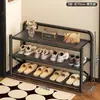 Zapatero plegable para entrada de casa, multicapa, sin necesidad de instalación, zapatero simple, estante para zapatos ahorrador de espacio para sala de estar