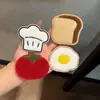 Parche para el Cabello con Gorro de Chef de Dibujos Animados para Niñas, Pinza Mágica para el Cabello sin Costuras para la Frente, Parche para el Flequillo