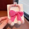 Lazo para el pelo para niños, cuerda de lana tejida para niña, no daña al bebé, linda bola de peluche, anillo para el pelo con cuerda para la cabeza.