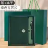 Caja de Regalo para Cuaderno A5 Traje Logo Impreso Personalizado Oficina de Negocios Bloc de Notas de Cuero Suave Regalo de Acompañamiento Simple Recuerdo