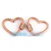 Acessórios de joias DIY cobre puro micro cravejado zircônia luxo parafuso pode abrir e fechar pulseira colar fivela série 2