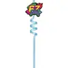 Nuevas Pajitas de Colores Transfronterizas de 67 Piezas con Forma Creativa de Espiral, Tubos Flexibles de Mascota, Seis o Siete Pajitas con Pegatinas Decorativas Personalizadas