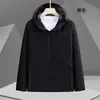 Chamarra de trabajo personalizada, uniforme de grupo impermeable, gabardina de trabajo para otoño e invierno, chamarra ligera con estampado de logo y bordado