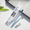 Set de Cepillos de Dientes Desechables Hotel Artículos de Tocador de Alta Gama Paja Cepillo de Dientes de Cerdas Suaves Aparatos Ortodónticos Dos en uno Al por Mayor