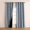 Cortinas Totalmente Opacas, Recubrimiento Ecológico de Alta Gama, Cortinas de Estilo Americano Nuevo Estilo Pequeño Fresco, Perforadas Florales Etiquetado de Amazon