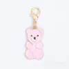 Colgante de historieta rosa con goteo de aceite, colgante de aleación en tono rosa, accesorios para manualidades, llavero decorativo, accesorios al por mayor