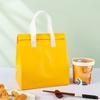Bolsa Isotérmica No Tejida para Llevar, Bolsa de Empaque para Barbacoa Comida Rápida Té con Leche, Bolsa Tote Desechable de Papel de Aluminio Engrosado Personalizada