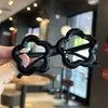Monturas de Gafas sin Lentes para Niños con Formas de Flor y Nube, Estilo Lindo para Tomar Fotos, Gafas de Sol Estilo Pasarela
