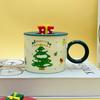 Taza Navideña Festiva de Ambiente Vacacional Taza de Dibujos Animados Regalo Taza de Agua