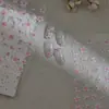 Pegatinas para Uñas Flor de Durazno Estilo Nuevo Ins Transfronterizas, Sello Dorado Simple Flor 3D de Gelatina Adhesivas para Uñas Venta al por Mayor