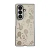 Funda de Teléfono Móvil Cartoon Mickey Modelo Nuevo Adecuado para Samsung Zfold3 Plegable Izquierdo y Derecho Creativo Zfold7 Modelo de Celebridad de Internet de Moda