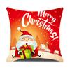 Fronteiriço Novo Capa de Almofada de Natal Simples Capa de Almofada Estampada de Feriado Algodão e Linho Decoração de Casa Capa de Almofada para Sofá