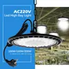 Fábrica de lampiões de mineração Ufo atacado lâmpada de disco voador lâmpada tri-proof 100W150W200W luz de cobertura de depósito de fábrica
