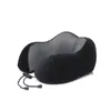 Almohada de Espuma Viscoelástica Camelback con Logo Personalizado Forma de U Caja de Almacenamiento Portátil Almuerzo Viaje en Avión Almohada para siesta en forma de U para el Cuello