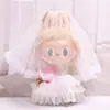 Apenas roupas] Roupas de boneca de pelúcia de vinil labubu de 38cm para labubu, terno casual, chapéu de boneca
