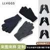 Masculino Personalizado Lã Pura Tricô Outono e Inverno Espessado Tela Sensível ao Toque Ciclismo e Direção Jovem À Prova de Vento e Frio