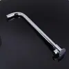 Codo de tubería de salida de ducha de acero inoxidable, soporte de asiento fijo, boquilla de baño, barra transversal, para empotrar en la pared, tubo de ducha con rociador superior