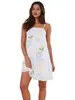 Vestido Sexy Estampado de Comercio Exterior Europeo y Americano, Nueva Bata Transfronteriza de Amazon, Ropa de Casa Casual para Mujer con Tirantes