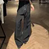 Pantalones rectos de pierna ligeramente acampanada, plisados, bordados, a rayas, para hombre, estilo "old money" transfronterizo, pantalones de pierna ancha de tiro alto, con curva