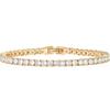 Pulsera Más Vendida de Amazon 4.0mm Pulsera Completa de Diamante de Una Sola Fila Pulsera de Tenis de Una Sola Fila Tennischai Al Por Mayor