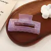 Pinza de Tiburón Sirena Iridiscente Tamaño Grande Garra de Acetato Imitación para Mujeres Pasador Trasero de la Cabeza Pinza para Moño de Cabello Accesorios para el Cabello al por Mayor