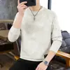Moletom com Capuz de Gola Redonda com Letras de Marca Tendência Transfronteiriça Outono Novo Estilo Moda Casual Camiseta Masculina Bonita Solta Tie-dye Manga Longa Masculino
