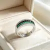 Anillo de Shein más vendido para mujer, elegante joya de dama noble verde, accesorio de moda para vestidos de noche y banquetes