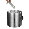 Cubo de Hielo Espesado de Acero Inoxidable Cubo de Champán de Doble Capa Cubo de Hielo para Vino Tinto Cerveza Enfriada Equipo de Bar KTV Cubo de Hielo para Vino
