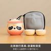 Conjunto de Chá de Viagem Criativo de Panda Portátil para Viagem ao Ar Livre Camping Bule Fofo Pequeno Armazenamento Xícara de Chá