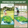 Nueva Alfombra de Golpeo de Golf Transfronteriza Alfombra de Juego de Golf Ocio Juego de Golf Familiar Juguetes Venta al por Mayor
