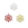 Nuevos Adornos de Copo de Nieve para Árbol de Navidad 10cm Set de 3 piezas Copos de Nieve Navideños Copos de Nieve de Plástico Accesorios de Decoración Festiva