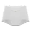 Braguitas de Encaje Suaves y Transpirables de Cintura Media para Mujer Estilo Sencillo Entrepierna Extendida Elásticos Anti-Rizado Pantalones Cortos de Cadera