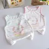 Chaleco de Dibujos Animados para Bebé Niña 26 Nuevo Verano Ultra Suave Delgado Sin Mangas Camiseta con Estampado de Cachorro Rayado Transpirable Ropa Exterior 3