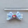 Accesorios de Moños Azules y Rojos DIY Pasador para Pelo de Mascota Muñeca Bid Accesorios para Muñecas Ropa Sombrero Llavero Productos Semi-Terminados