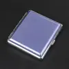 20 Estuche de Cigarrillos Grueso Metal Dibujado a Hilo Soporte para Cigarrillos Paquete Regular Grueso Resistente a la Presión Resistente al Sudor Portátil Estuche para Cigarrillos a Granel