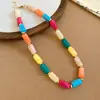 Conjunto de Collar y Pulsera Ovalada de Acrílico Transfronterizo Europeo y Americano Diseño Bohemio Estilo Vacacional Joyería de Nicho