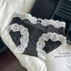 [Promoção por Tempo Limitado] Polca Dots Franceses Seda de Gelo Confortável e Respirável Algodão Puro no Fundilho Estilo Doce Renda Lingerie Feminina