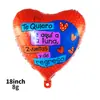 Globo de Película de Aluminio Español de Amor de 18 pulgadas Amor Día de San Valentín Chino Boda Arreglo de Globos Romántico para Confesión