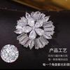 Nuevo Envío Gratis Botones de Lujo de Cristal Flash Zircón Cosidos a Mano Copo de Nieve Pedrería Botones para Suéter Accesorios de Ropa Hebilla
