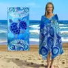 Toalha de praia de microfibra listrada de secagem rápida Amazon para adultos, toalha de banho de praia para natação, toalha absorvente com impressão digital