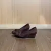 Salto Baixo Salto Bloco Sapatos de Salto Único Para Ir ao Trabalho 2026 Mary Jane Duas Formas Design Leve Casual Bico Redondo Laço Novos Sapatos Femininos