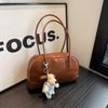 Bolso Retro Miu Maillard para Mujer 2026 Nuevo Bolso de Mano Coreano de Moda Bolso Bowling Bolso Cruzado Versátil