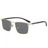 Gafas de Sol Polarizadas de Metal Cuadradas de Marco Delgado Estilo Nuevo 2026 para Hombres y Mujeres, Parasol para Conducir, Gafas de Sol Minimalistas de Alta Gama