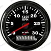 Tacómetro Tipo Indicador de Motor de Vehículo Modificado Ecc85Mm 3000 Rpm para Motocicletas, RVs, Cruceros y Yates