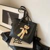 Bolso de Gran Capacidad Bolso de Hombro de Color Contrastante para Mujer Sentido de Alta Gama 2024 Bolso para Desplazamiento Nueva Moda Bolso Tote Combinable Moda