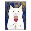 Póster de Gato de Dibujos Animados Pintura Lienzo Pintura al Óleo Arte Imagen Sala de Estar Dormitorio Infantil Guardería Decoración del Hogar Pintura Núcleo