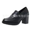 Juyuan 2026 Primavera Novo Mocassins de Comércio Exterior Sapatos Femininos WISH Amazon Moda Feminina Europeia e Americana Sapatos de Salto Alto Bloco Sapatos de Salto Único