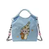 Bolsa de Ombro com Corrente de Bolinhas Estilo Japonês com Bordado Floral Selecionado Cuidadosamente, Tendência Versátil de Moda de Nicho