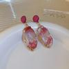 Pin de prata Moda Diamante Flor Amor Pérola Borla Brincos Fresh Sweet Ear Studs Advanced Sense Novos Brincos para Mulheres