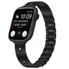 Adecuado para Apple Watch Correa de Reloj Adelgazante Metálica de Margarita Applewatch Generación 8910 Correa de Reloj de Acero Inoxidable
